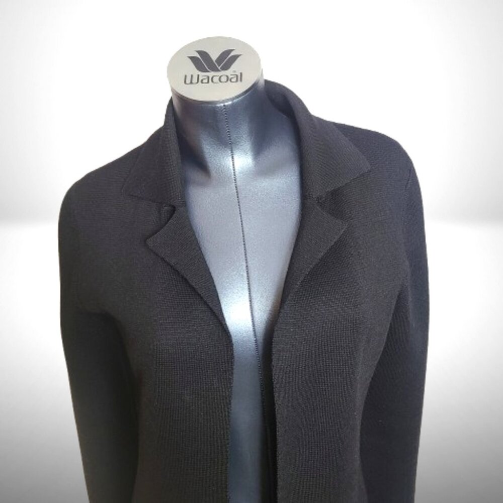 Marc Jacobs Black Knit Coatigan / Long Cardigan – Size 6 - Picture 2 of 13